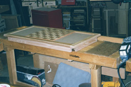 Shown as inlay on a coffee table